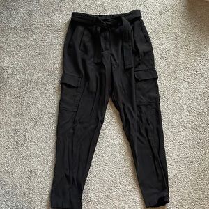 Nine West Tapered Cargo Tie Waist Pants